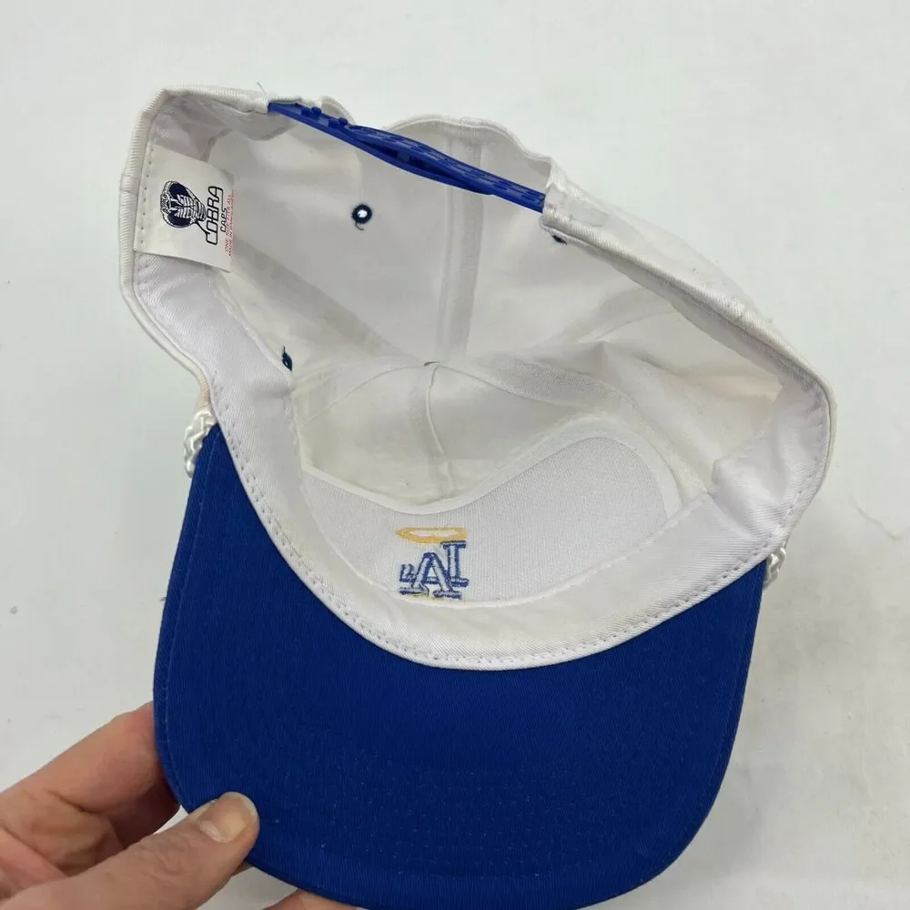 LA Angels Kobe & Nipsey Tribute Hat Mens Snapback White Blue Cotton